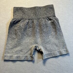 AYBL Biker Shorts Athletic Shorts Gray Ombre High Waist Workout Womens Small